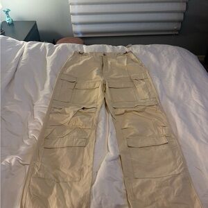 MNML Light Tan Cargo Pants